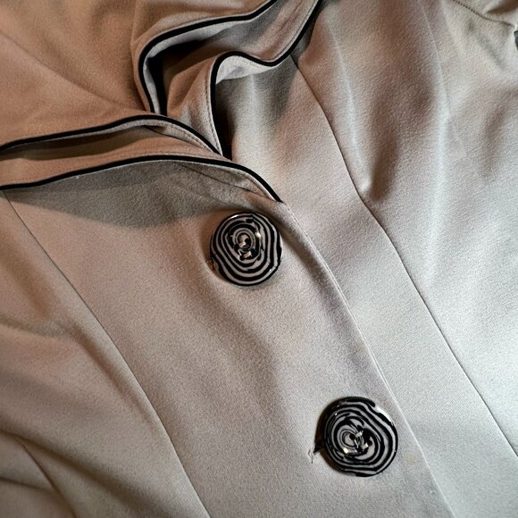 Vintage Design Today’s Women's Double Layered Collar Coat Large - Picture 5 of 13